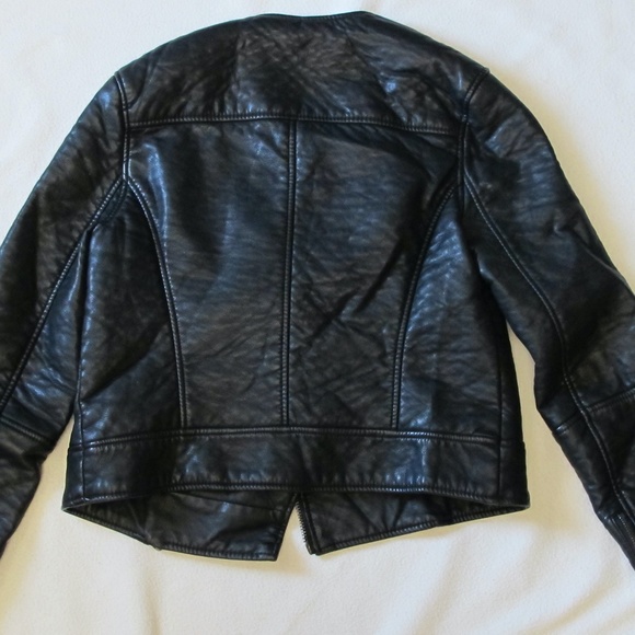TOPSHOP faux leather biker jacket - Picture 3 of 4